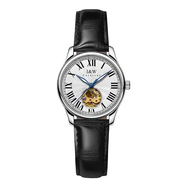 Đồng Hồ Nữ I&W Carnival Watch IW695L-DD - Automatic (IW695L2) Màu Đen - Bạc - Đồng hồ - Vua Hàng Hiệu