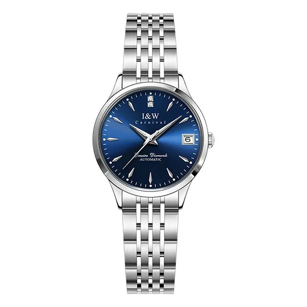 Đồng Hồ Nữ I&W Carnival Watch IW731L-DT - Automatic (IW731L4) Màu Bạc - Xanh Dương