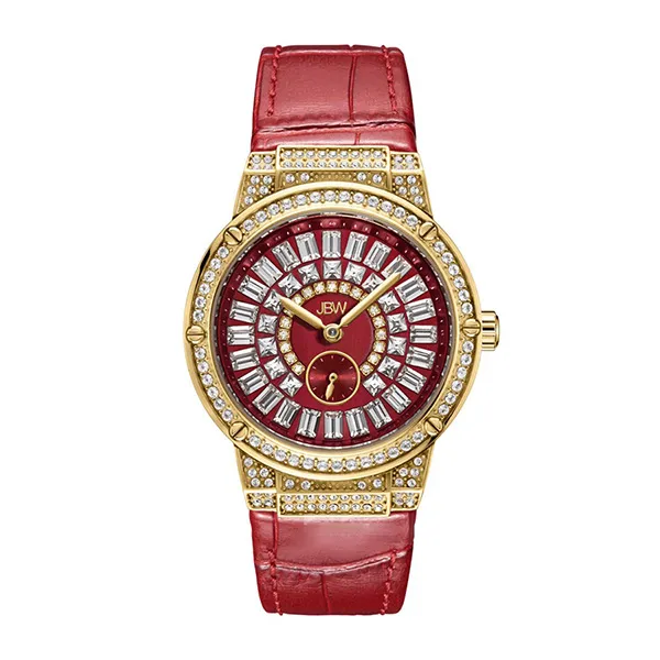Đồng Hồ Nữ JBW Quartz Watch J6384B Màu Đỏ