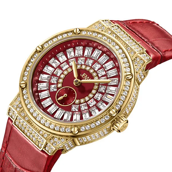 Đồng Hồ Nữ JBW Quartz Watch J6384B Màu Đỏ