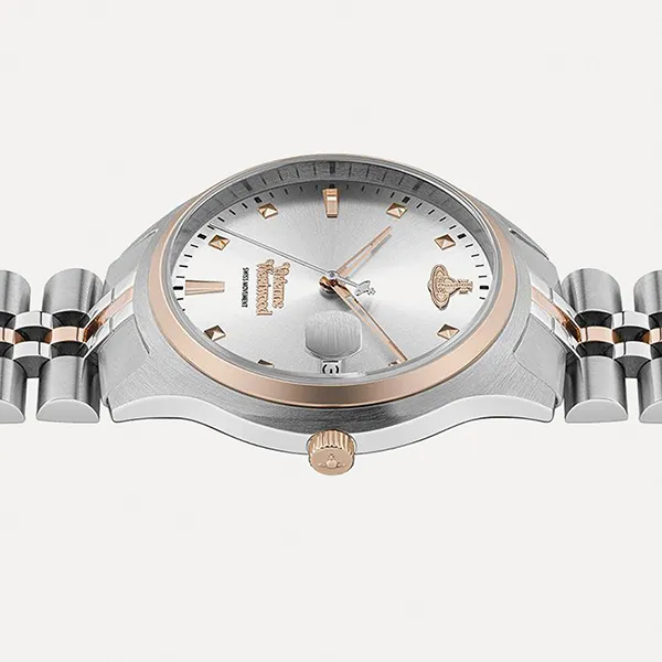 Đồng Hồ Nữ Vivienne Westwood Camberwell Ladies Quartz Màu Bạc Phối Vàng Hồng