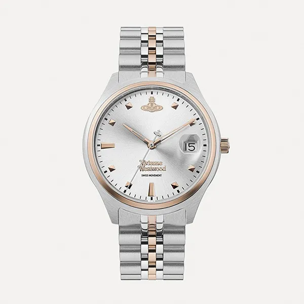 Đồng Hồ Nữ Vivienne Westwood Camberwell Ladies Quartz Màu Bạc Phối Vàng Hồng