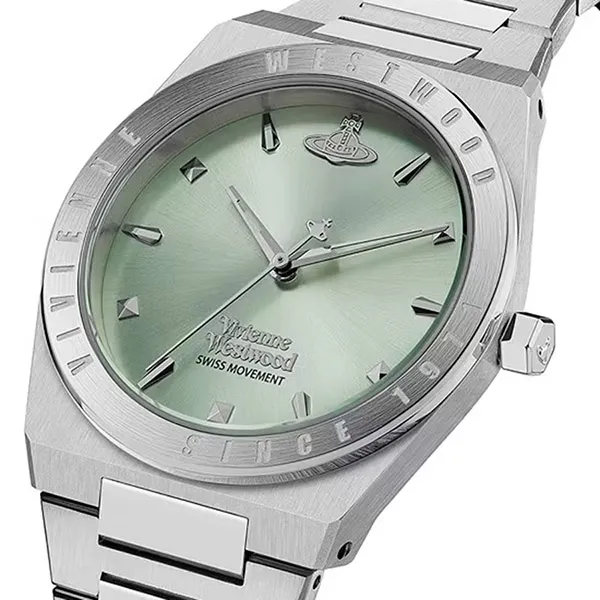Đồng Hồ Nữ Vivienne Westwood Charterhouse Pastel 34mm Màu Xanh Bạc