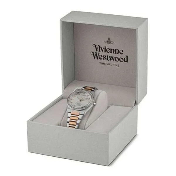 Đồng Hồ Nữ Vivienne Westwood Charterhouse Silver Pattern VV244WSSR Màu Bạc/ Vàng Hồng