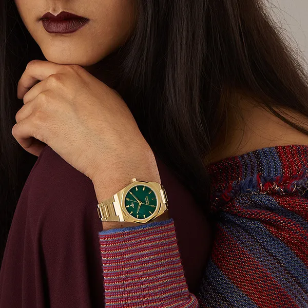 Đồng Hồ Nữ Vivienne Westwood Limehouse Watch 34mm Màu Vàng Gold/Xanh