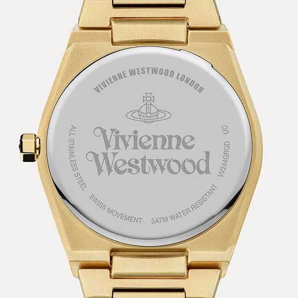 Đồng Hồ Nữ Vivienne Westwood Limehouse Watch 34mm Màu Vàng Gold/Xanh