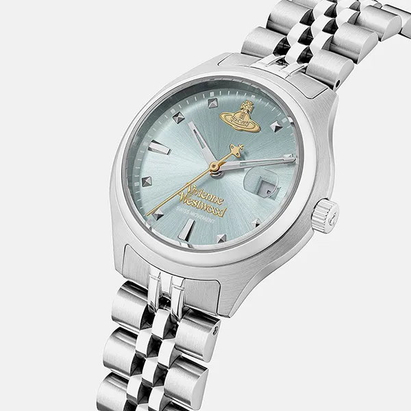 Đồng Hồ Nữ Vivienne Westwood Little Camberwell Watch 29mm Màu Bạc/Xanh