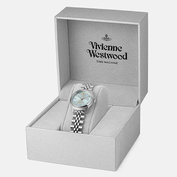Đồng Hồ Nữ Vivienne Westwood Little Camberwell Watch 29mm Màu Bạc/Xanh