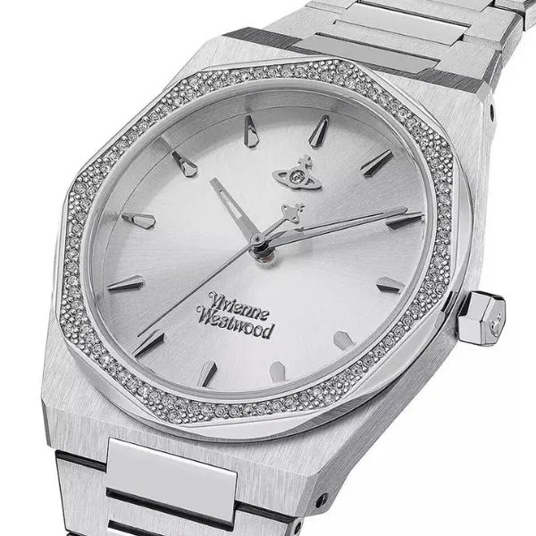 Đồng Hồ Nữ Vivienne Westwood VV244SLSL Limehouse Ladies Silver Watch Màu Bạc