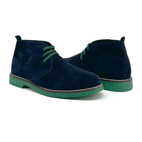 Giày Boot Da Nam Duca Di Morrone JURI-CAM_BLU Màu Xanh Blue Size 40 - Giày - Vua Hàng Hiệu