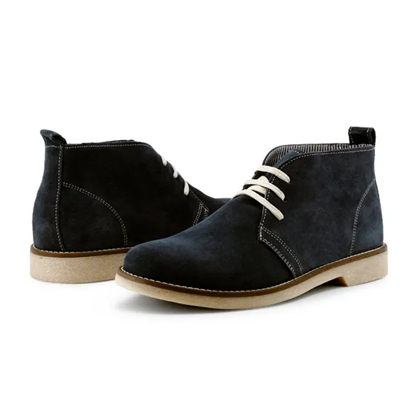 Giày Boot Da Nam Duca Di Morrone JURI-CAM_BLU-AMBRA Màu Xanh Size 40