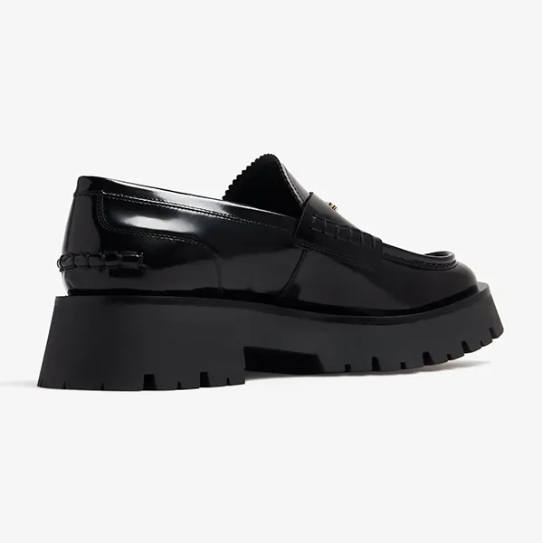 Giày Lười Nữ Alexander Wang Carter Lug Loafers 30122F028 001 Black Màu Đen Size 36.5