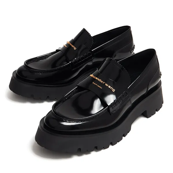 Giày Lười Nữ Alexander Wang Carter Lug Loafers 30122F028 001 Black Màu Đen Size 36.5