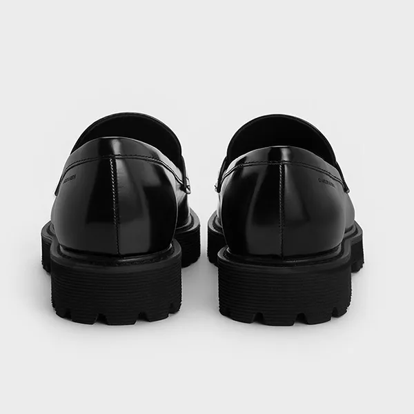 Giày Lười Nữ Charles & Keith CNK Kaiya Penny Loafers Black Box CK1-71720030 Màu Đen Size 39