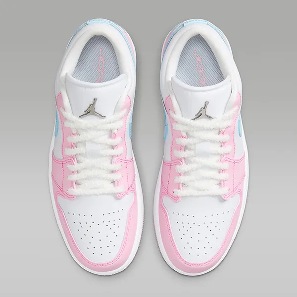 Giày Sneaker Nữ Nike Air Jordan 1 Low SE Paw Print HM3706-141 Màu Hồng Trắng Size 36