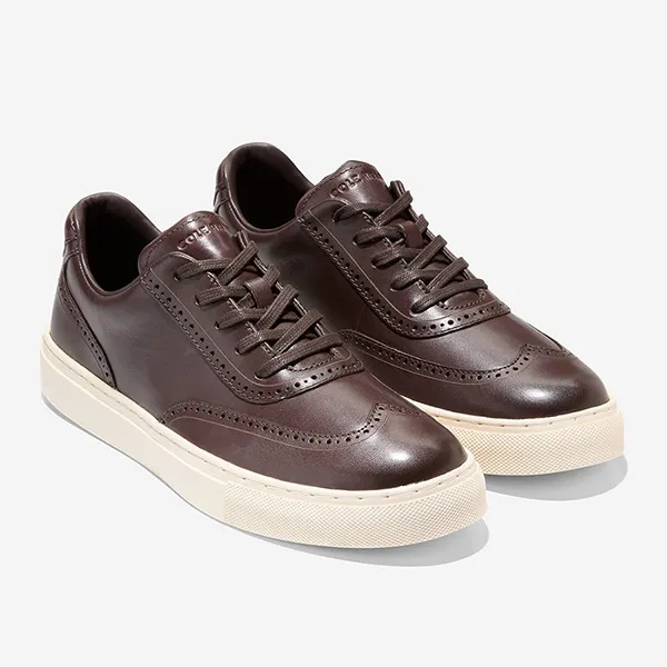 Giày Thể Thao Nam Cole Haan Grand Kittery Màu Đỏ Nâu Size 41
