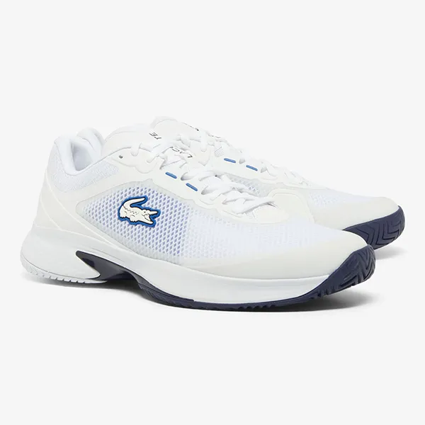 Giày Thể Thao Nam Lacoste Tech Point Tennis Shoes 224 1 SMA 48SMA0088 680 AED Màu Trắng Xanh Size 40.5