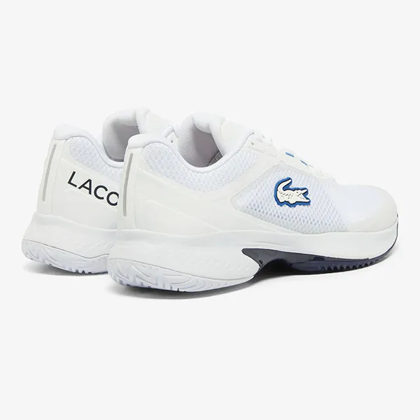 Giày Thể Thao Nam Lacoste Tech Point Tennis Shoes 224 1 SMA 48SMA0088 680 AED Màu Trắng Xanh Size 40.5