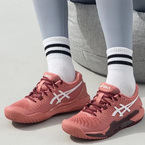 Giày Thể Thao Nữ Asics Gel Resolution 9 Light Garnet 1042A208-600 Màu Hồng Đất Size 36