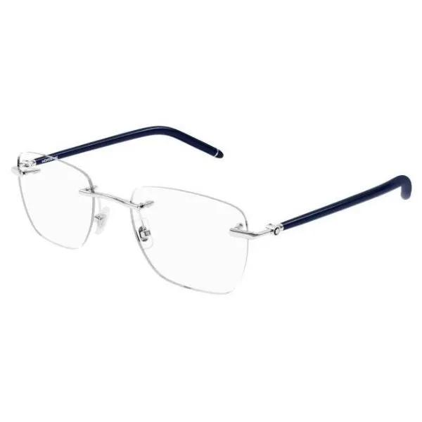 Gọng kính Unisex Montblanc MB0274O-003 53 Màu Trắng - Xanh - Kính mắt - Vua Hàng Hiệu