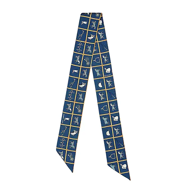 Khăn Lụa Nữ Hermès Couvertures Et Tenues De Jour Twilly Màu Navy - Thời trang - Vua Hàng Hiệu