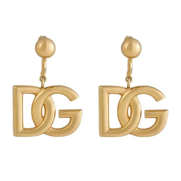 Khuyên Tai Nữ Dolce & Gabbana D&G Logo Earrings WEN6P1W1111ZOO00 Màu Vàng - Trang sức - Vua Hàng Hiệu