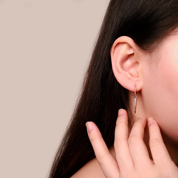 Khuyên Tai Nữ Morina Elysienne Màu Vàng Hồng