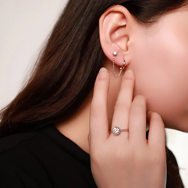 Dây Chuyền Nữ Morina Luminaria Earrings Màu Bạc - Trang sức - Vua Hàng Hiệu