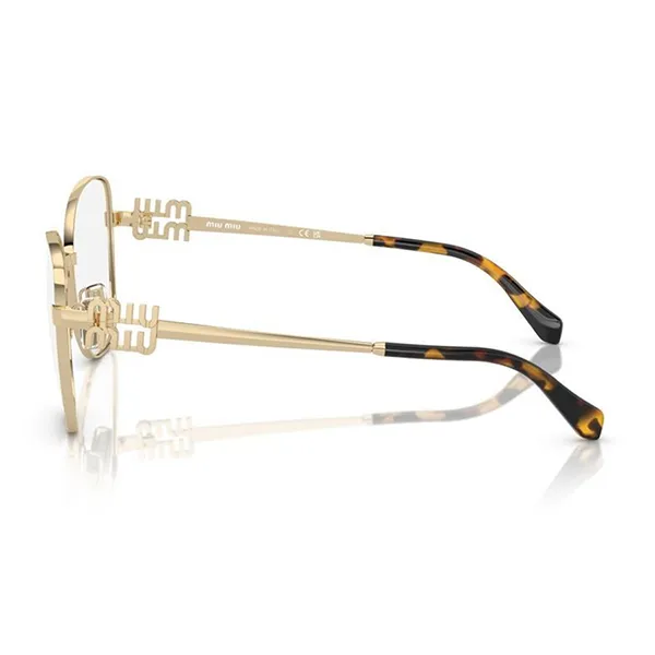 Kính Mắt Cận Miu Miu Butterfly Gold Geometric Eyeglasses VMU 50XV 0579 Màu Vàng Gold - Kính mắt - Vua Hàng Hiệu