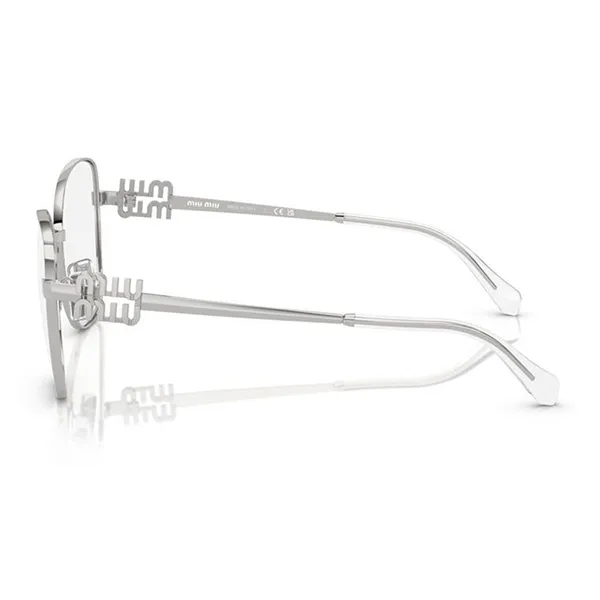 Kính Mắt Cận Miu Miu Butterfly Silver Geometric Eyeglasses VMU 50XV 6926 Màu Bạc - Kính mắt - Vua Hàng Hiệu