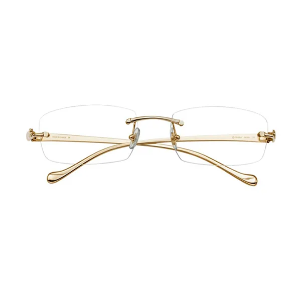 Kính Mắt Cận Unisex Cartier CT0061O 002 Màu Vàng Gold - Kính mắt - Vua Hàng Hiệu