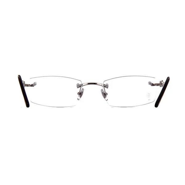 Kính Mắt Cận Unisex Cartier Glasses CT0045O 001 Màu Bạc