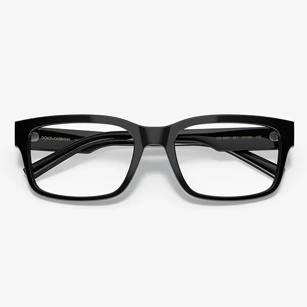 Kính Mắt Cận Unisex Dolce & Gabbana D&G Eyeglasses DG3352 Màu Đen - Kính mắt - Vua Hàng Hiệu