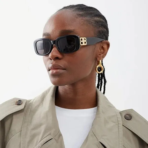 Kính Mát Nữ Balenciaga Sunglasses BB0310SK_001 Màu Đen - Kính mắt - Vua Hàng Hiệu