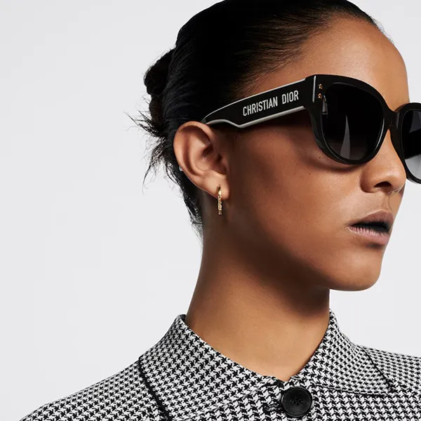 Kính Mát Nữ Dior Sunglasses DiorPacific B2I 10A1 Màu Đen Xám