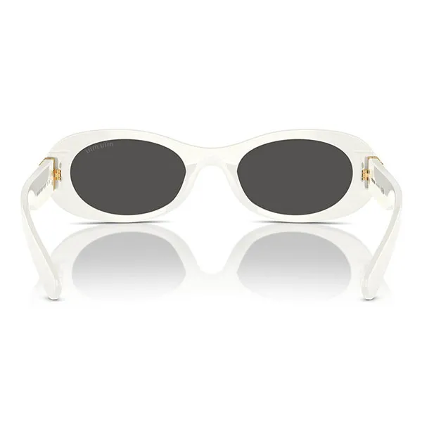 Kính Mát Nữ Miu Miu Oval Sunglasses OMU 06ZS 1425S0 Màu Trắng - Kính mắt - Vua Hàng Hiệu