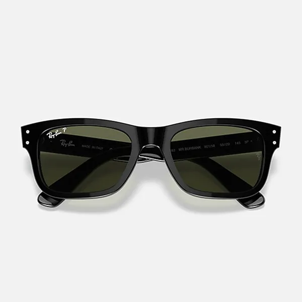 Kính Mát Unisex Rayban Burbank Sunglasses RB2283 901/58 Màu Xanh Green/Đen - Kính mắt - Vua Hàng Hiệu