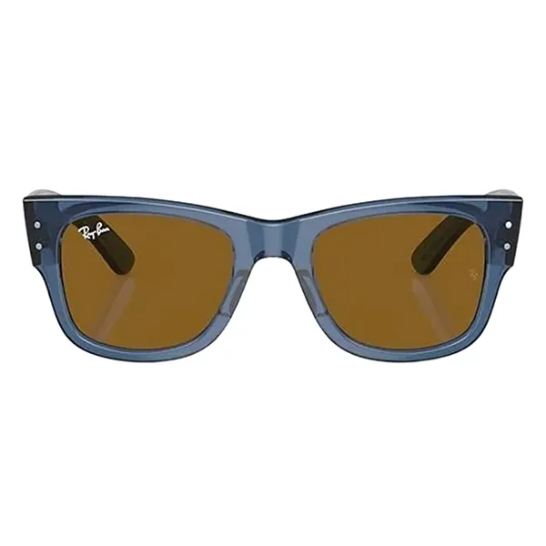 Kính Mát Unisex Rayban Mega Wayfarer Bio Based Sunglasses RB0840SF 668073 52-21 Màu Xanh - Nâu - Kính mắt - Vua Hàng Hiệu