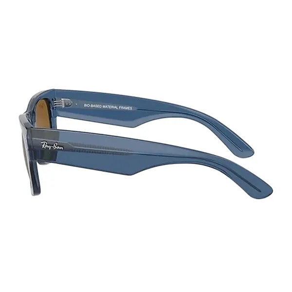Kính Mát Unisex Rayban Mega Wayfarer Bio Based Sunglasses RB0840SF 668073 52-21 Màu Xanh - Nâu - Kính mắt - Vua Hàng Hiệu