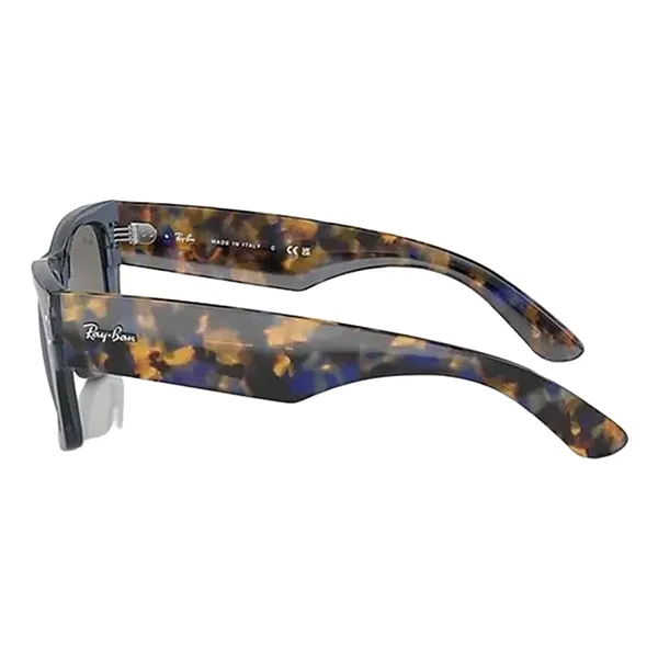 Kính Mát Unisex Rayban Mega Wayfarer Sunglasses RB0840SF 6638O4 52-21 Màu Xanh Havana