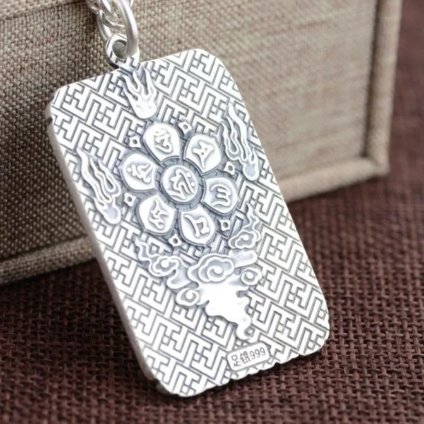 Mặt Dây Chuyền Bạc Nam Lili Jewelry Quan Công LILI_926248 Màu Bạc - Trang sức - Vua Hàng Hiệu