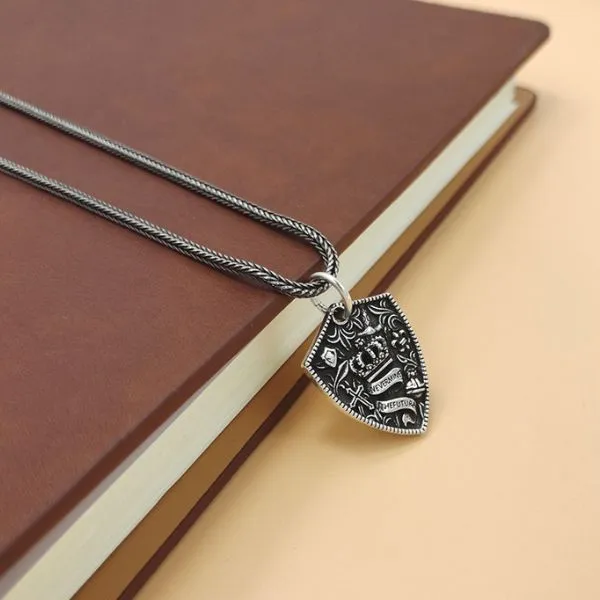 Mặt Dây Chuyền Bạc Thái Nam Lili Jewelry Khiên Vương Miện Kendrick LILI_078187 Màu Bạc - Trang sức - Vua Hàng Hiệu