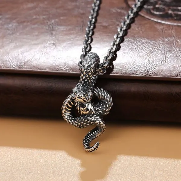 Mặt Dây Chuyền Bạc Thái Nam Lili Jewelry Rắn Đuôi Chuông Casey LILI_076133 Màu Bạc - Trang sức - Vua Hàng Hiệu