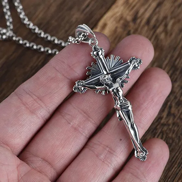 Mặt Dây Chuyền Lili Jewelry Bạc Thái S925 Thánh Giá Chữ Thập LILI_292445 Màu Bạc