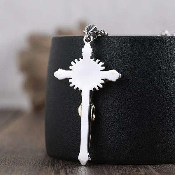 Mặt Dây Chuyền Lili Jewelry Bạc Thái S925 Thánh Giá Chữ Thập LILI_292445 Màu Bạc