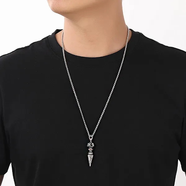 Mặt Dây Chuyền Nam Lili Jewelry Cá Tính Guillermo LILI_077063 Màu Bạc - Trang sức - Vua Hàng Hiệu