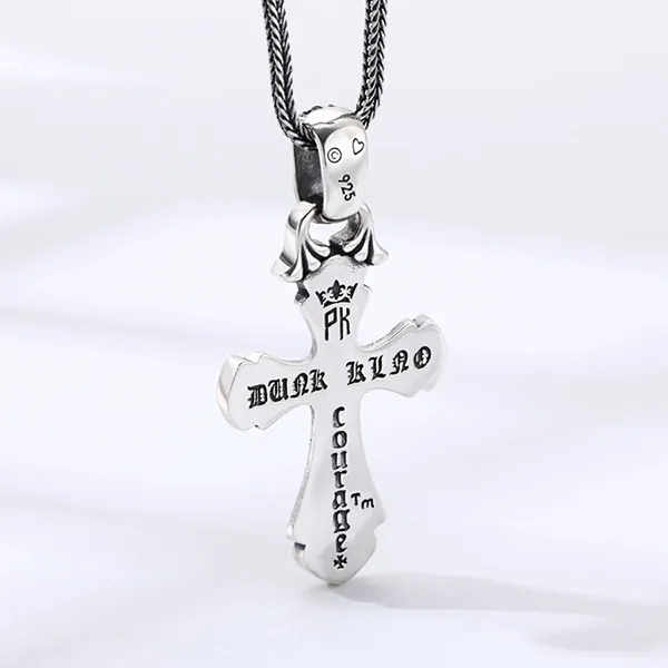 Mặt Dây Chuyền Nam Lili Jewelry Đính Đá CZ Hình Thánh Giá Talon LILI_080417 Màu Bạc