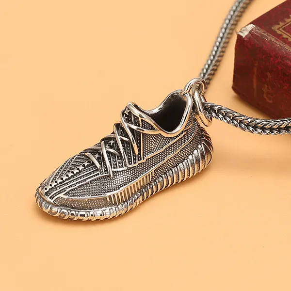 Mặt Dây Chuyền Nam Lili Jewelry Hình Chiếc Giày Augustine LILI_076892 Màu Bạc