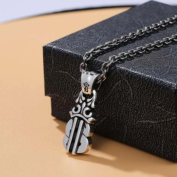 Mặt Dây Chuyền Nam Lili Jewelry Hình Đồng Tiền Gatlin LILI_079902 Màu Bạc
