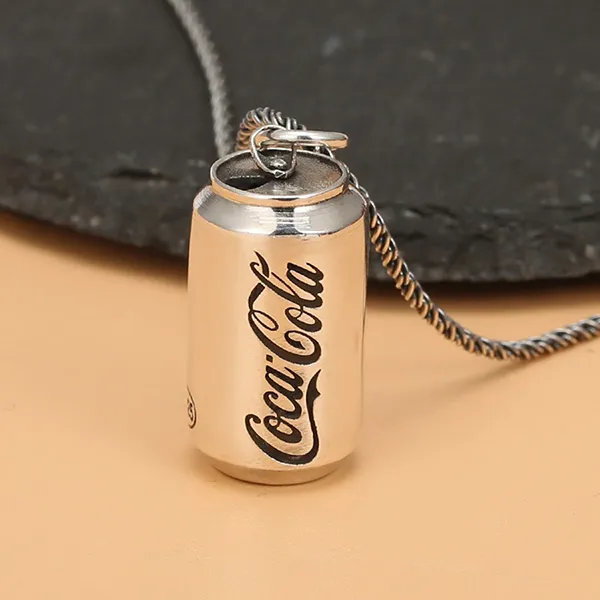 Mặt Dây Chuyền Nam Lili Jewelry Hình Lon Coca-Cola Độc Đáo LILI_077289 Màu Bạc